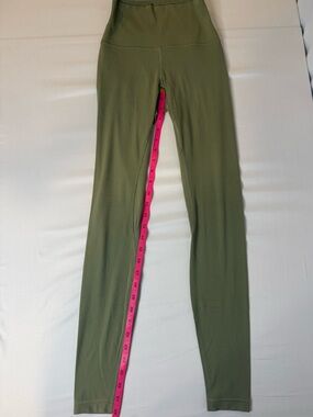 Lululemon Olive Green High-Rise Leggings - Size 2